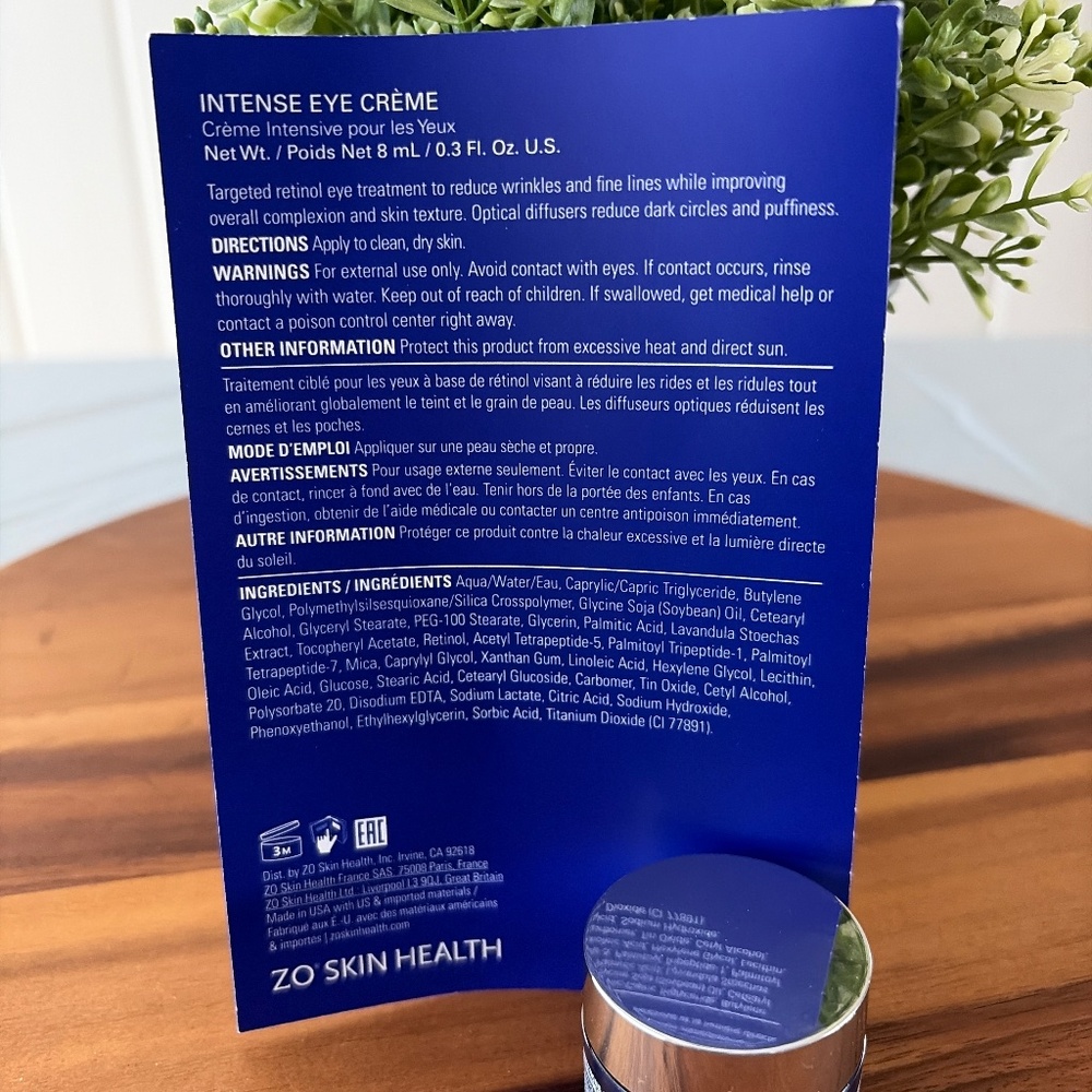 New ZO Intense Eye Cream 0.3 fl. Oz - Picture 2 of 4